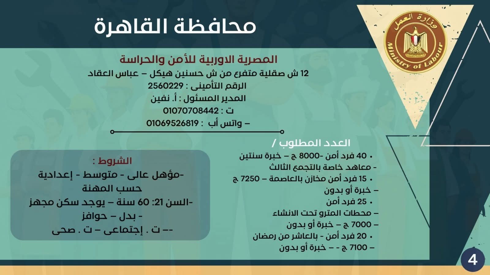 نشرة التوظيف وزارة العمل