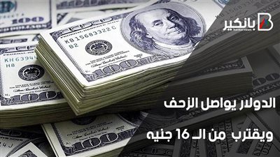 سعر الدولار اليوم | الورقة الخضراء تواصل الزحف وتقترب من الــ 16 جنيه 