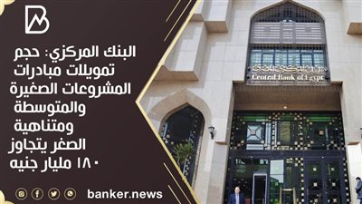 البنك المركزي: حجم تمويلات مبادرات المشروعات الصغيرة والمتوسطة ومتناهية الصغر يتجاوز 180 مليار جنيه