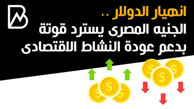 انهيار الدولار .. الجنيه المصرى يسترد قوتة بدعم عودة النشاط الاقتصادى 