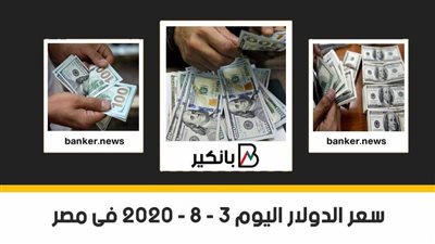  سعر الدولار اليوم الثلاثاء 3 - 8 - 2020 فى مصر