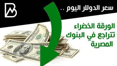 سعر الدولار اليوم | الورقة الخضراء تتراجع في البنوك المصرية