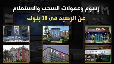 رسوم السحب والاستعلام عن الرصيد فى البنوك المصرية | فيديو 