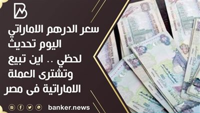 سعر الدرهم الاماراتي اليوم تحديث لحظي .. اين تبيع وتشترى العملة الاماراتية فى مصر 