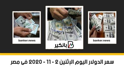 سعر الدولار اليوم الإثنين 2 - 11 - 2020 فى مصر تحديث يومى 