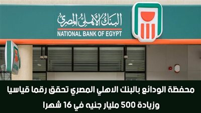 فيديو | محفظة الودائع بالبنك الاهلي المصري تحقق رقما قياسيا.. وزيادة 500 مليار جنيه في 16 شهرا