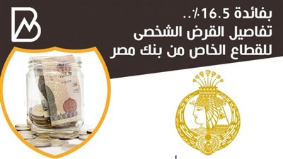 انفوجراف | بفائدة 16.5%.. تفاصيل القرض الشخصى للقطاع الخاص من بنك مصر