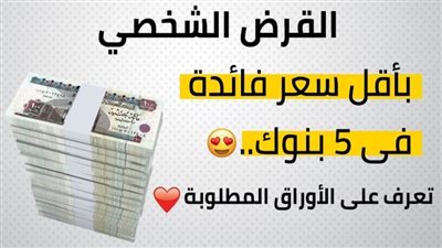  القرض الشخصى بأقل سعر فائدة فى 5 بنوك.. تعرف على الاوراق المطلوبة