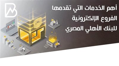 انفوجراف | أهم الخدمات التي تقدمها الفروع الإلكترونية للبنك الأهلي المصري