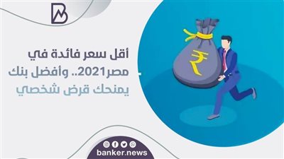 أقل سعر فائدة في مصر2021.. وأفضل بنك يمنحك قرض شخصي