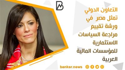 التعاون الدولي تمثل مصر  في ورشة تقييم مراجعة السياسات الاستثمارية للمؤسسات المالية العربية