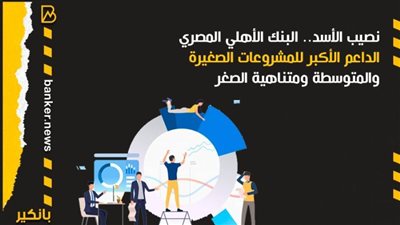 نصيب الأسد.. البنك الأهلي المصري الداعم الأكبر للمشروعات الصغيرة والمتوسطة ومتناهية الصغر