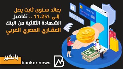 انفوجرافيك | بعائد سنوى ثابت يصل إلى 11.25% .. تفاصيل الشهادة الثلاثية من البنك العقاري المصري العربي