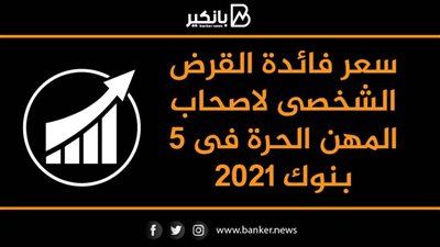 انفوجرافيك | سعر فائدة القرض الشخصى لاصحاب المهن الحرة فى 6 بنوك 2021