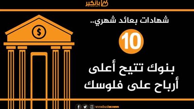 انفوجرافيك | شهادات بعائد شهري.. 10بنوك تتيح أعلى أرباح على فلوسك