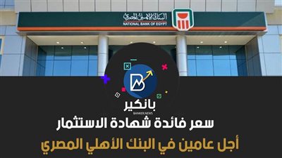 سعر فائدة شهادة الاستثمار أجل عامين في البنك الأهلي المصري 
