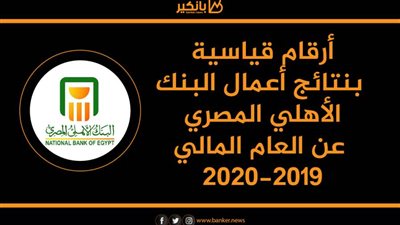 ارقام قياسية بنتائج أعمال البنك الأهلي المصري عن العام المالي 2019-2020