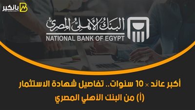 أكبر عائد × 10 سنوات.. تفاصيل شهادة الاستثمار 