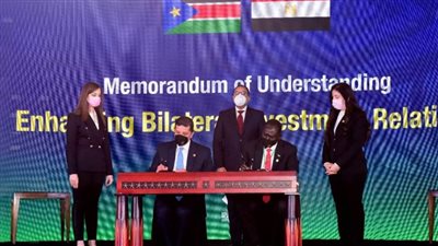 مذكرة تفاهم لتعزيز التعاون الاستثماري بين مصر وجنوب السودان