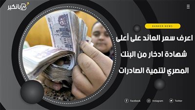 سعر العائد على أعلى شهادة ادخار من البنك المصري لتنمية الصادرات 2021