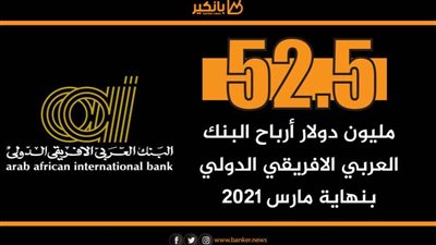 انفوجرافيك | 52.5 مليون دولار أرباح البنك العربي الافريقي الدولي بنهاية مارس 2021