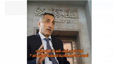 فيديو | لماذا أصدر البنك المركزى المصرى المبادئ الاسترشادية للتمويل المستدام؟