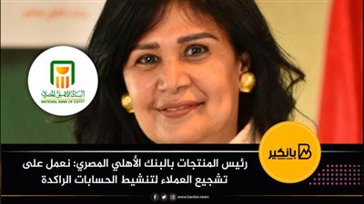 رئيس المنتجات بالبنك الأهلي المصري: نعمل على تشجيع العملاء لتنشيط الحسابات الراكدة