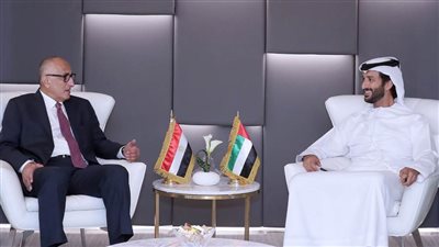 محافظ البنك المركزي المصري يبحث مع وزير الإقتصاد الإماراتي سبل توسيع التعاون في القطاع المالي