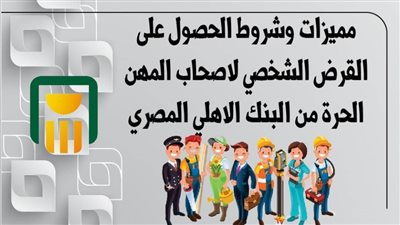 مميزات وشروط الحصول على القرض الشخصي لاصحاب المهن الحرة من البنك الاهلي المصري