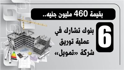 بقيمة 460 مليون جنيه..6 بنوك تشارك في عملية توريق شركة «تمويل»|انفوجرافيك