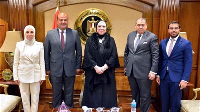 وزيرة التجارة تبحث مع وفد غرفة التجارة العربية الأمريكية سبل جذب الاستثمارات لمصر