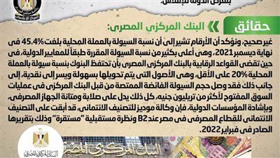 المركزي ينفي وجود أزمة سيولة تضرب القطاع المصرفي المصري وتهدد بتعرض الدولة للإفلاس