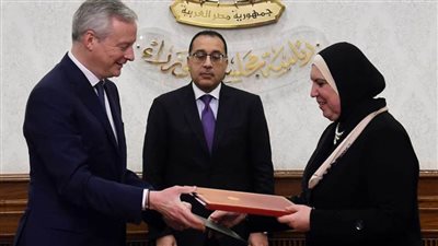 مدبولي يشهد مراسم اتفاق مصري فرنسي لتعزيز التعاون الاقتصادي والصناعي والتجاري والاستثماري