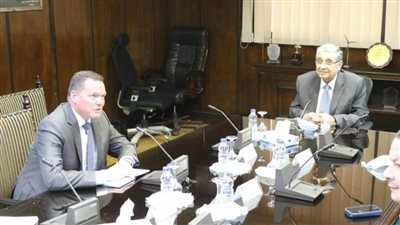 وزير الكهرباء يبحث مع وفد 