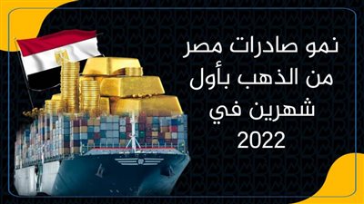 نمو صادرات مصر من الذهب بأول شهرين في 2022