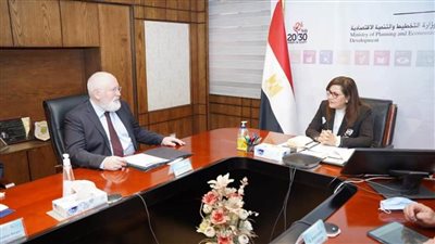 وزيرة التخطيط تبحث مع نائب الرئيس التنفيذي للمفوضية الأوروبية تعميق التعاون