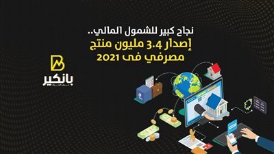 نجاح كبير للشمول المالي.. إصدار 3.4 مليون منتج مصرفي في 2021 | إنفوجراف