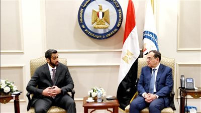 الملا يبحث زيادة إستثمارات شركة مبادلة للبترول الإماراتية  في مصر