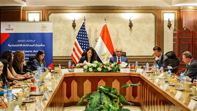 المشاط تشارك في إطلاق مشروع تطوير المحاكم الاقتصادية