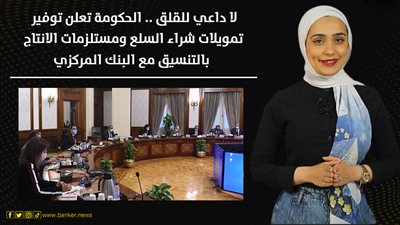 لا داع للقلق.. الحكومة تعلن توفير تمويلات شراء السلع ومستلزمات الإنتاج بالتنسيق مع البنك المركزي