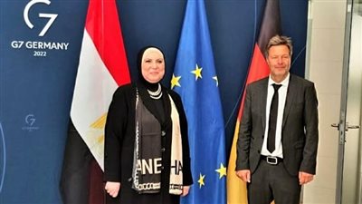 نيفين جامع تبحث مع وزير الاقتصاد الألماني سبل تنمية العلاقات بين البلدين