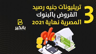 3 تريليونات جنيه رصيد القروض بالبنوك المصرية نهاية 2021 | إنفوجراف