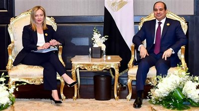 الرئيس السيسي يبدي تطلعه بأن تمثل زيارة رئيسة وزراء إيطاليا إلى مصر قوة دفع جديدة لتطوير العلاقات بين البلدين
