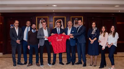 بمناسبة رعاية البنك لنادي القرن.. رئيس أبوظبي الأول يستقبل أعضاء مجلس إدارة النادي الاهلي 