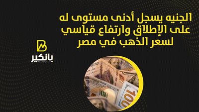 الجنيه يسجل أدنى مستوى له على الإطلاق وارتفاع قياسي لسعر الذهب في مصر | فيديو