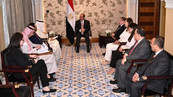 لقاء السيسي مع رئيس
