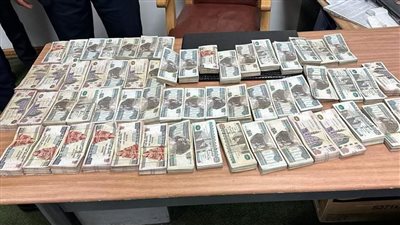 جمارك مطار برج العرب تضبط محاولة تهريب كمية من النقد المصري