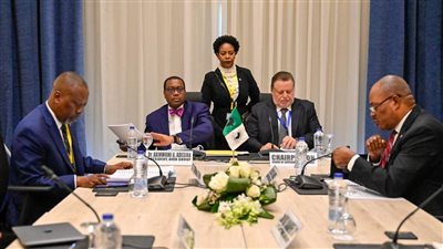 محافظ البنك المركزي  يلتقي مع رئيس مجموعة بنك التنمية الأفريقي