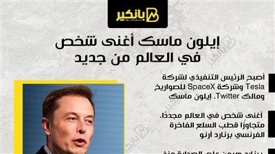 إيلون ماسك أغنى شخص في العالم من جديد