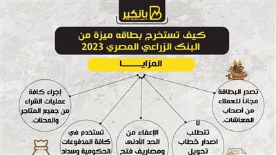 كيف تستخرج بطاقه ميزة من البنك الزراعي المصري 2023